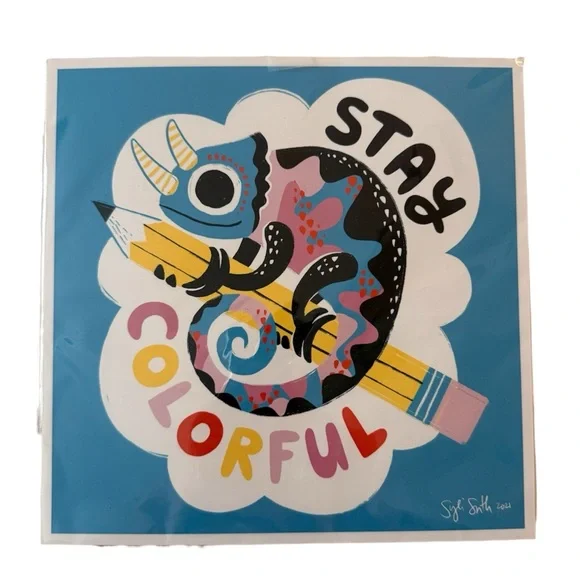 Sylvia Draws Chameleon Art Print - Picture 2 of 4